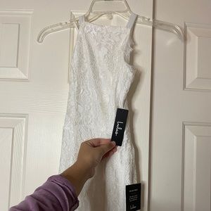 Lulu’s White Lace Cocktail Dress